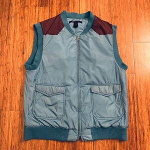 Vintage Marc Jacobs Blue and Dark Brown Vest